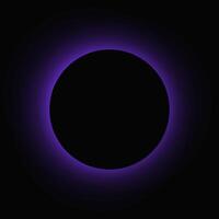 Circle illuminate light frame with color gradient vector