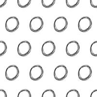 Seamless pattern with sketch circles shape vector