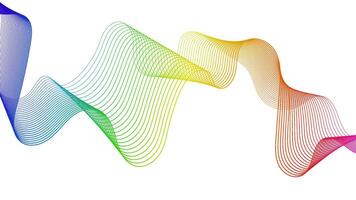 Abstract backdrop with wave gradient lines vector