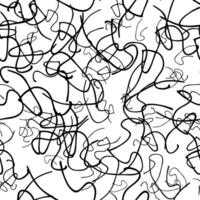 Seamless pattern with sketch squiggle vector