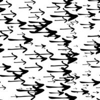 Seamless pattern with black hand drawn arrows vector