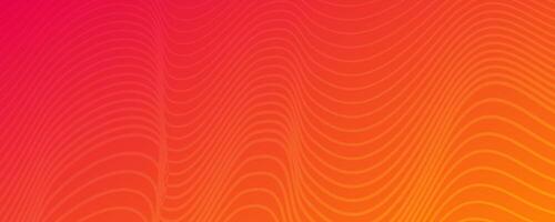 Modern colorful gradient background with wave lines vector