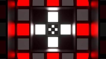Red and White Strobe Lights System Background VJ Loop in 4K video