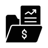 Organise your records with invoice documentation icon for financial management. vector