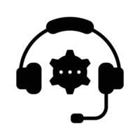 Tech Support Icon is now available for quick solutions and expert assistance at your fingertips vector