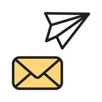 Send messages with ease using the mail icon and make your communication perfect vector