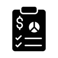 A document with money sign represents a payment record vector
