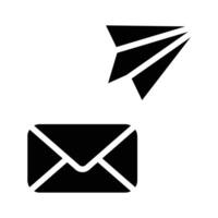 Send messages with ease using the mail icon and make your communication perfect vector
