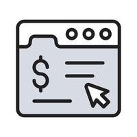 Maximise engagement with the pay-per-click icon for targeted advertising strategies. vector