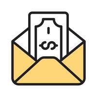 Receive your salary securely with the envelope icon, ensuring timely payments vector