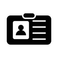 Verify identity easily with the ID card icon for secure access and identification vector