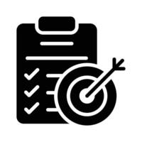 Track your target achievements with the goal icon for clear progress monitoring vector