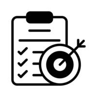 Track your target achievements with the goal icon for clear progress monitoring vector