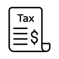 Premium quality flat icon of tax record is now available to use vector