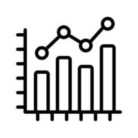 A bar graph icon here represents business analytics vector