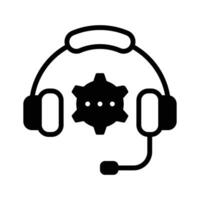 Tech Support Icon is now available for quick solutions and expert assistance at your fingertips vector