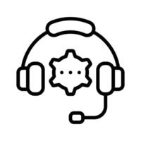 Tech Support Icon is now available for quick solutions and expert assistance at your fingertips vector