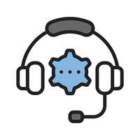 Tech Support Icon is now available for quick solutions and expert assistance at your fingertips vector