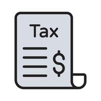 Premium quality flat icon of tax record is now available to use vector