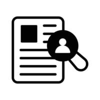A simple icon of the recruitment process, ideal for job and hiring applications. vector