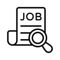 Navigate job searches with our Job Search icon vector