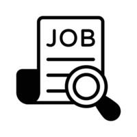 Navigate job searches with our Job Search icon vector