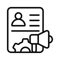 Enhance recruitment strategies and amplify your team with our hr marketing icon vector