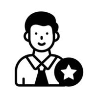 Get this ranked employee icon that symbolises excellence and achievement. vector