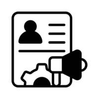 Enhance recruitment strategies and amplify your team with our hr marketing icon vector