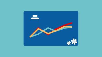 animation of data analytics on dashboard with chart or diagram video