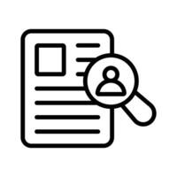 A simple icon of the recruitment process, ideal for job and hiring applications. vector