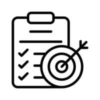 Track your target achievements with the goal icon for clear progress monitoring vector