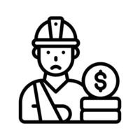 Try this icon of accident compensation and get your insurance vector