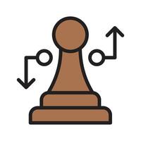 Execute your plans with the strategy flat icon for effective implementation vector