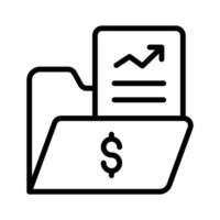 Organise your records with invoice documentation icon for financial management. vector