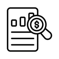 Well designed icon of audit report, suitable for financial, compliance, and performance evaluations. vector