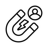 Use this Attract Customers icon and gets customer interest effortlessly vector