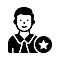 Get this ranked employee icon that symbolises excellence and achievement. vector