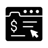 Maximise engagement with the pay-per-click icon for targeted advertising strategies. vector