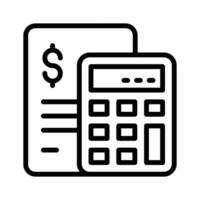 Simplify your invoice calculations by using this icon for clear financial tracking and reporting vector