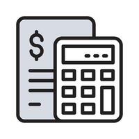 Simplify your invoice calculations by using this icon for clear financial tracking and reporting vector