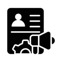 Enhance recruitment strategies and amplify your team with our hr marketing icon vector