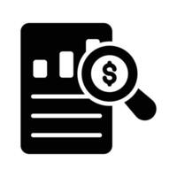 Well designed icon of audit report, suitable for financial, compliance, and performance evaluations. vector
