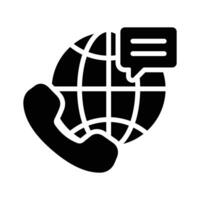 International Consulting icon that is facilitating global expertise and solutions. vector