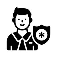 Use the employee insurance icon and protect and empower your workforce today vector