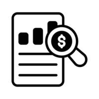 Well designed icon of audit report, suitable for financial, compliance, and performance evaluations. vector