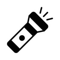 A sleek icon of a torch, designed for clarity, ease of recognition ready to use. vector