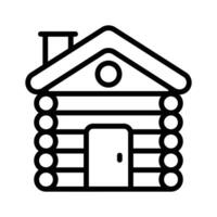 Embrace rustic charm with our Log Cabin Icon Perfectly designed for adventure lovers vector