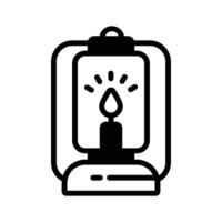 Illuminate your designs with our Oil Lamp Icon Perfect for adding vintage charm. vector