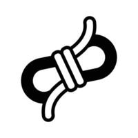 Get tied up in creativity with our Rope Icon Perfect for rugged and outdoorthemed designs. vector